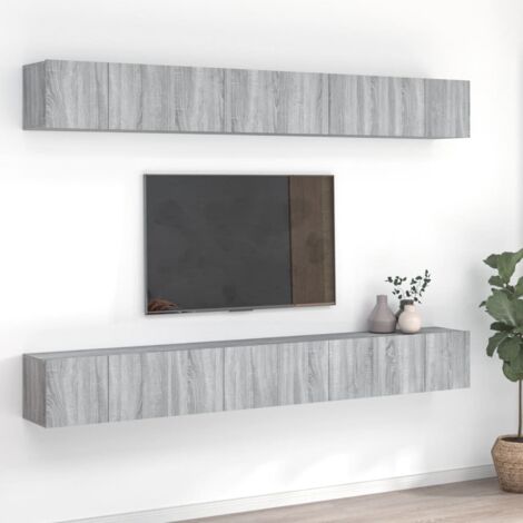 TV Cabinets 8 pcs Grey Sonoma 60x30x30 cm Engineered Wood vidaXL (1/5)