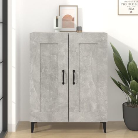 Sideboard Concrete Grey 69.5x34x90 cm Engineered Wood vidaXL