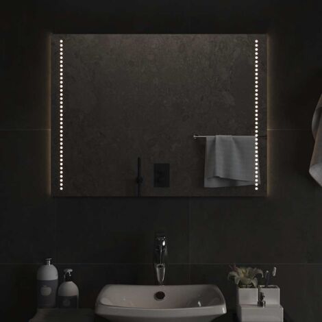 LED Bathroom Mirror 80x60 cm vidaXL