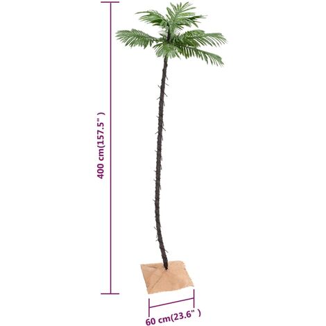 LED Palm Tree Warm White 252 LEDs 400 cm vidaXL