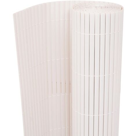 Double-Sided Garden Fence 90x500 cm White vidaXL