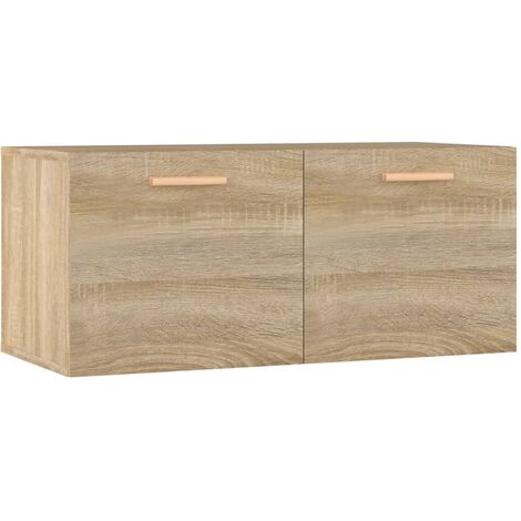 Wall Cabinet Sonoma Oak 80x35x36.5 cm Engineered Wood vidaXL (1/5)