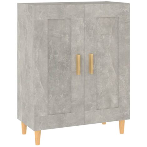 Sideboard  Concrete grey  Engineered wood, solid eucalyptus wood vidaXL (1/5)