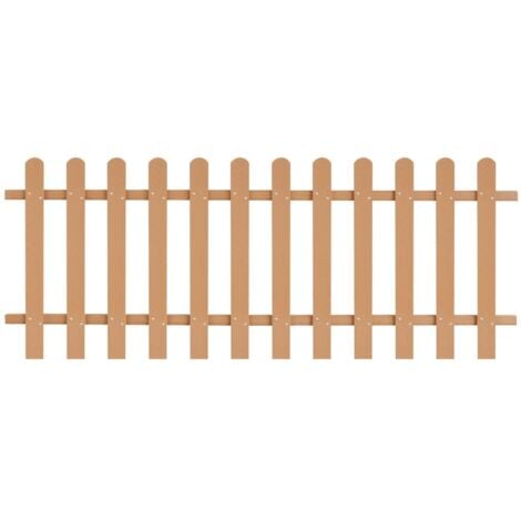 vidaXL Picket Fence WPC 200x80 cm - Brown