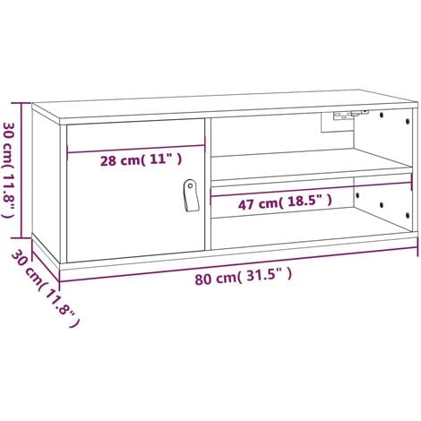 Wall Cabinets 2 pcs 80x30x30 cm Solid Wood Pine vidaXL