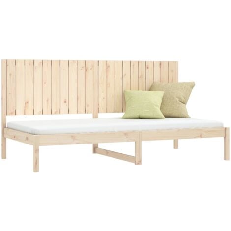 Day Bed without Mattress 90x200 cm Solid Wood Pine vidaXL
