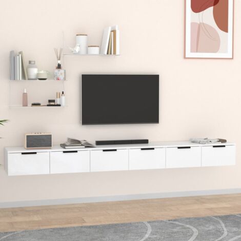 Wall Cabinets 2 pcs White 102x30x20 cm Engineered Wood vidaXL