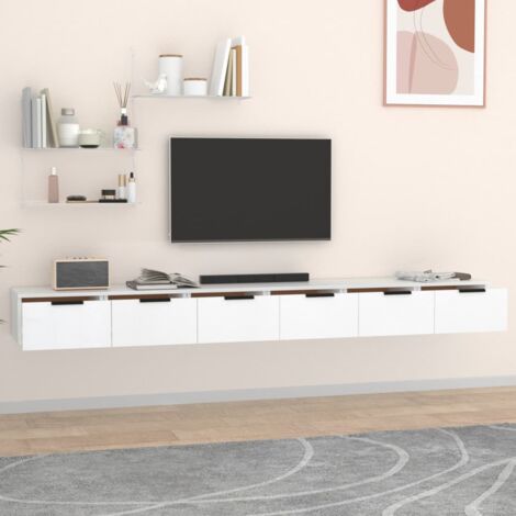 Wall Cabinets 2 pcs White 102x30x20 cm Engineered Wood vidaXL