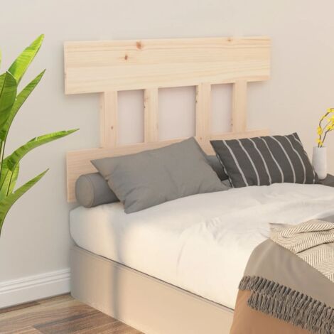Bed Headboard 93.5x3x81 cm Solid Wood Pine vidaXL (1/5)