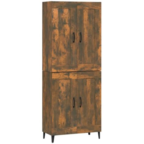 Highboard Smoked Oak 69.5x34x180 cm Engineered Wood vidaXL (1/5)