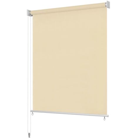 Outdoor Roller Blind 100x140 cm Cream vidaXL