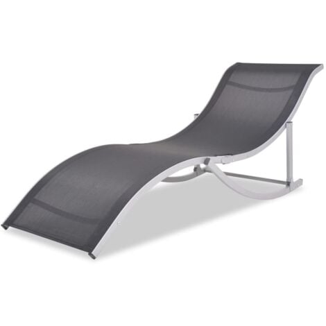Folding Sun Loungers 2 pcs Aluminium and Textilene vidaXL