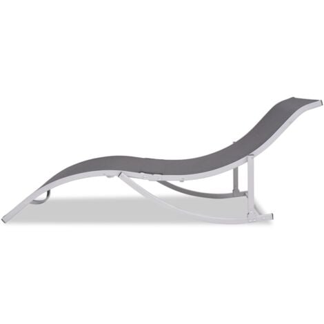 Folding Sun Loungers 2 pcs Aluminium and Textilene vidaXL
