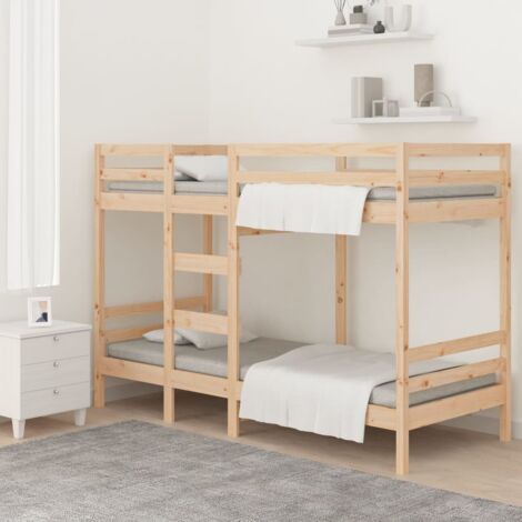 Bunk Bed without Mattress 90x200 cm Solid Wood Pine vidaXL