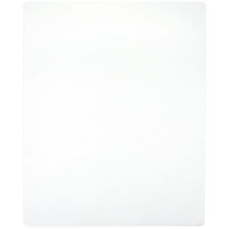 Jersey Fitted Sheet White 160x200 cm Cotton vidaXL