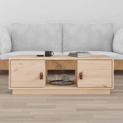 Coffee Table 100x50x35 cm Solid Wood Pine vidaXL (1/5)