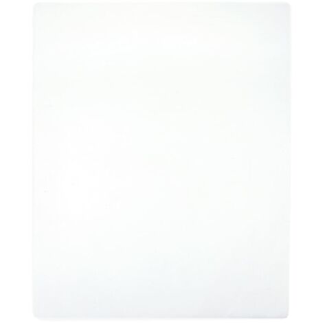 Jersey Fitted Sheets 2 pcs White 140x200 cm Cotton vidaXL