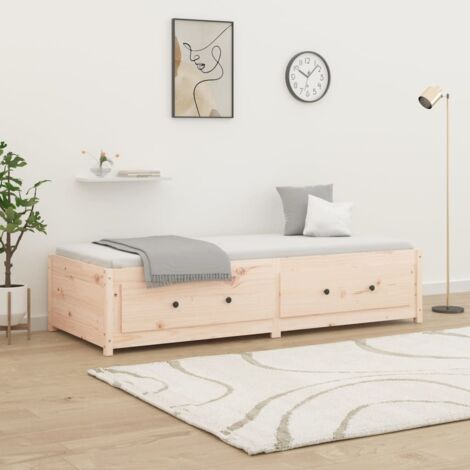 Day Bed without Mattress 90x190 cm Single Single Solid Wood Pine vidaXL