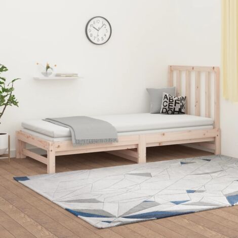 Pull-out Day Bed without Mattress 2x(90x200) cm vidaXL (1/5)
