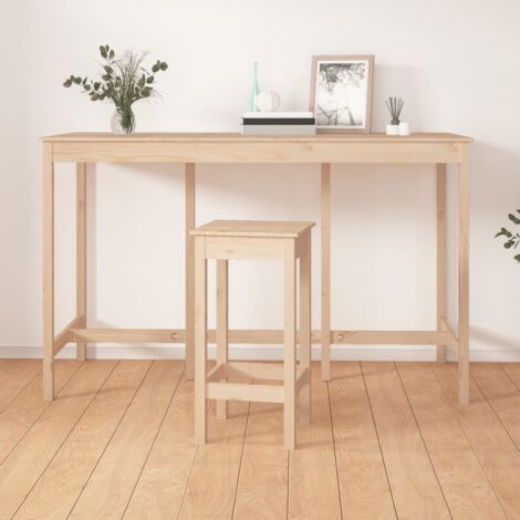 Bar Table 180x80x110 cm Solid Wood Pine vidaXL