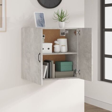 Wall Cabinet Concrete Grey 60x31x60 cm Engineered Wood vidaXL