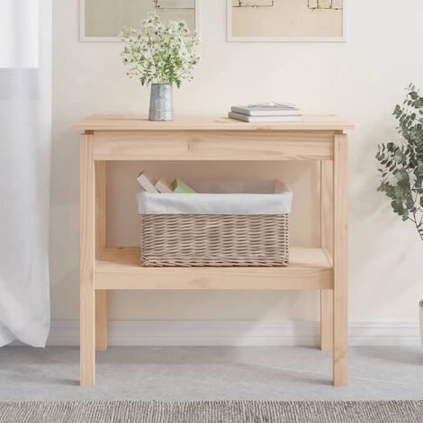 Console Table 80x40x75 cm Solid Wood Pine vidaXL