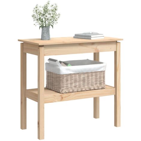Console Table 80x40x75 cm Solid Wood Pine vidaXL