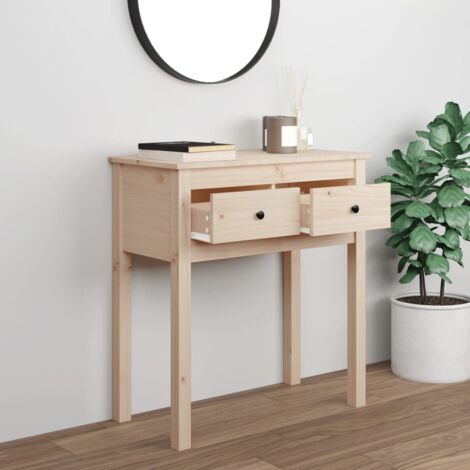 Console Table 70x35x75 cm Solid Wood Pine vidaXL