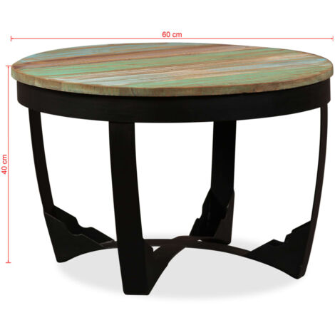 Vidaxl coffee table solid deals reclaimed wood