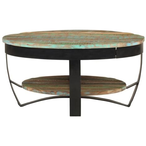 Coffee Table Solid Reclaimed Wood 65x32 cm vidaXL