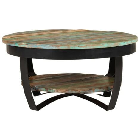 Coffee Table Solid Reclaimed Wood 65x32 cm vidaXL