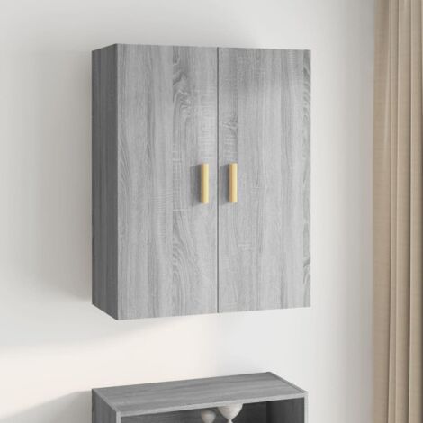 Hanging Wall Cabinet Grey Sonoma 69.5x34x90 cm vidaXL