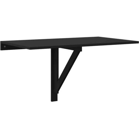 Folding Wall Table Black 100x60x56 cm Engineered Wood vidaXL