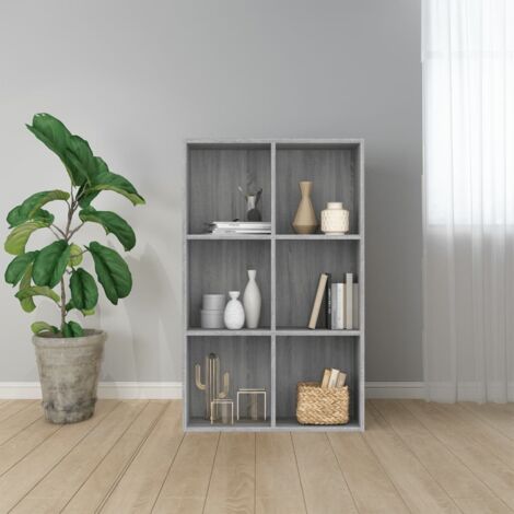 Book Cabinet/Sideboard Grey Sonoma 66x30x98 cm Engineered Wood vidaXL (1/5)