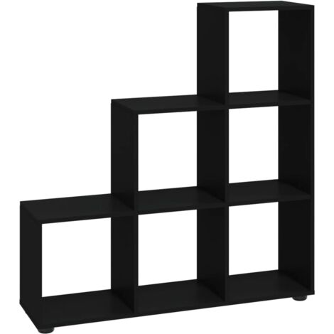 Staircase Bookcase Black 107 cm Engineered Wood vidaXL (1/5)
