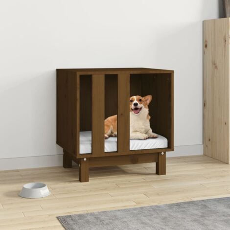 Dog House Honey Brown 50x40x52 cm Solid Wood Pine vidaXL