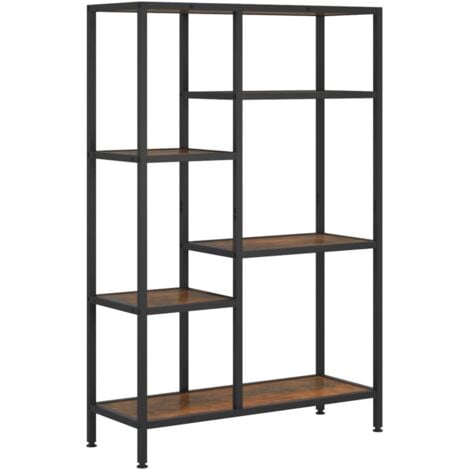 Book Shelf 80x30x120 cm Steel and Engineered Wood vidaXL