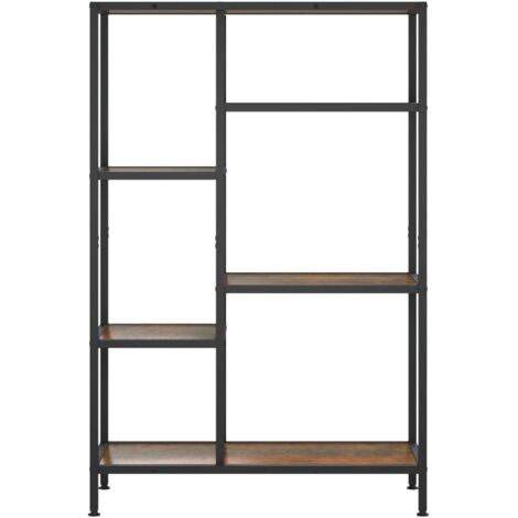 Book Shelf 80x30x120 cm Steel and Engineered Wood vidaXL