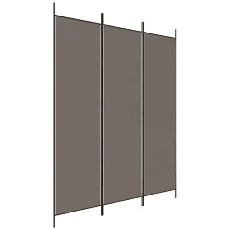 3-Panel Room Divider Anthracite 150x200 cm Fabric vidaXL