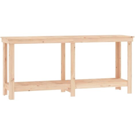 Work Bench 180x50x80 cm Solid Wood Pine vidaXL