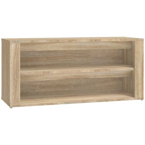 Shoe Rack Sonoma Oak 100x35x45 cm Engineered Wood vidaXL