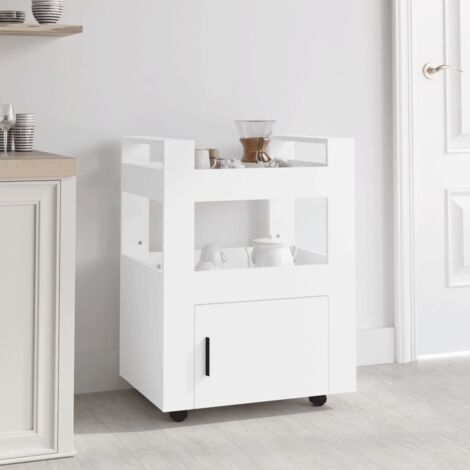 Kitchen Trolley White 60x45x80 cm Engineered Wood vidaXL (1/5)
