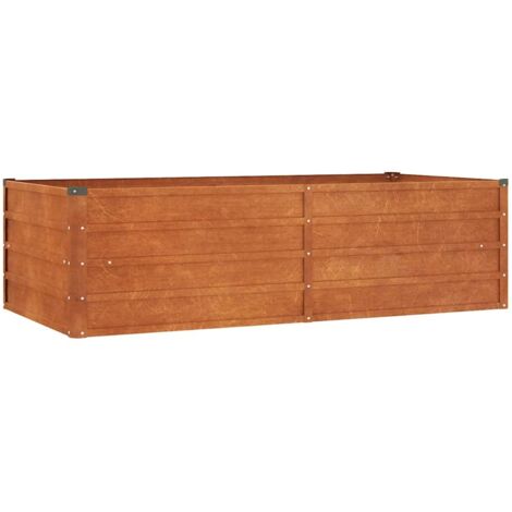 Garden Raised Bed Rusty 160x80x45 cm Corten Steel vidaXL