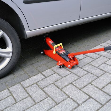 Hydraulic Trolley Jack 2000 kg Steel 4 Wheels Carpoint