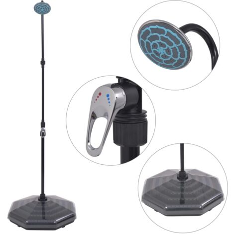 Solar Shower 20 L Aluminium HDPE vidaXL