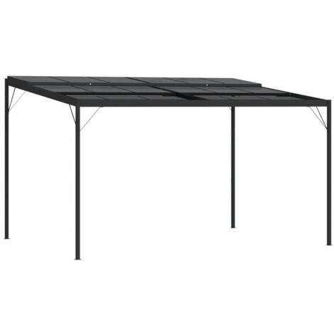 Gazebo with Roof Anthracite 4x3x2.5 m Aluminium and Steel vidaXL (1/5)
