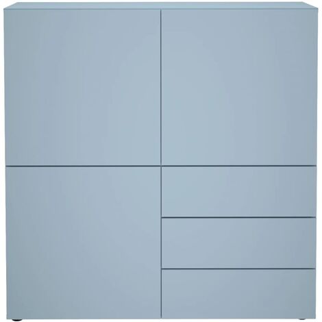 Cabinet with 3 Drawers and 3 Doors 99x31.5x101.2 cm Blue FMD