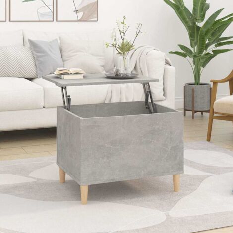 Coffee Table Concrete Grey 60x44.5x45 cm Engineered Wood vidaXL