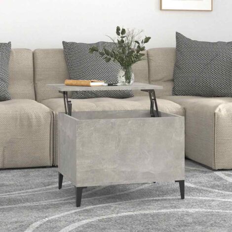 Coffee Table Concrete Grey 60x44.5x45 cm Engineered Wood vidaXL (1/5)