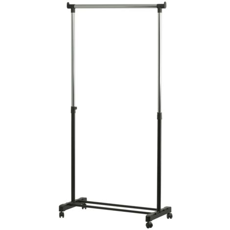 Clothing Rack Adjustable Height 4 Wheels V-Part